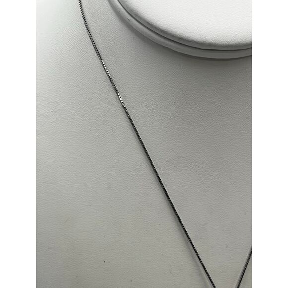 Blue Larimar and CZ Sterling Silver Seahorse Sea Life Caribbean Blue Necklace - Picture 2 of 12